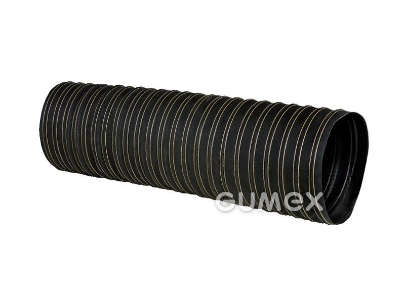 NEO2, 19/22mm, 2,5bar/-0,73bar, Gewebe mit Neopren/Glasfaser, Stahlspirale, -50°C/+150°C, schwarz, 